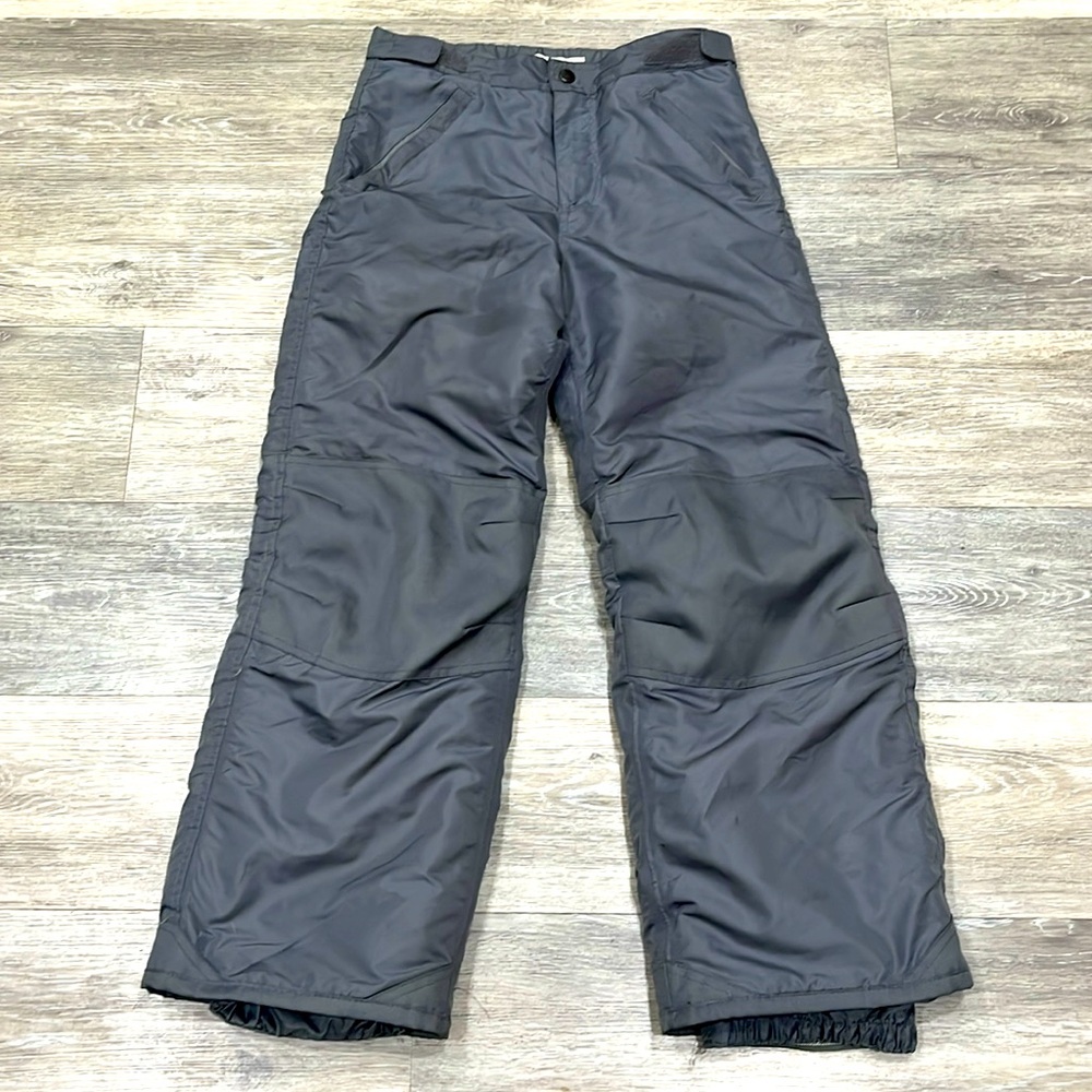 Snow/ski pants adjustable velcro waist and 2 zippered pockets sz L(12/14)